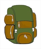 Summer Camp Backpack Green